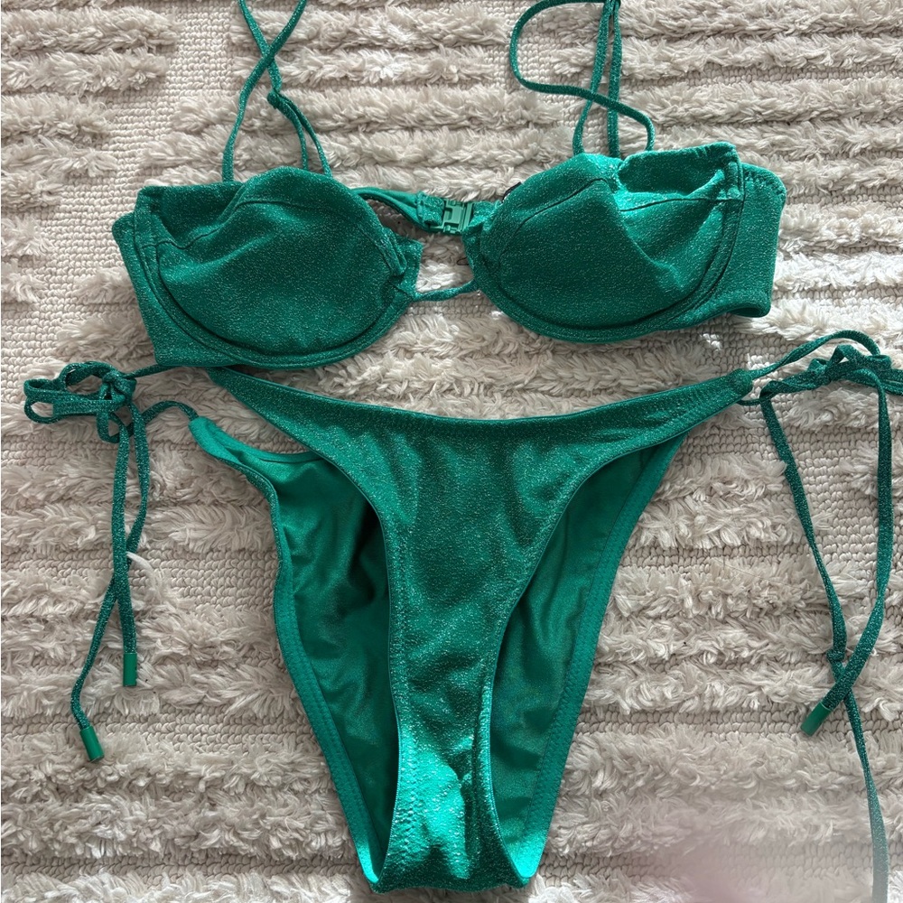 Triangl Swimwear Teal Bikini Set